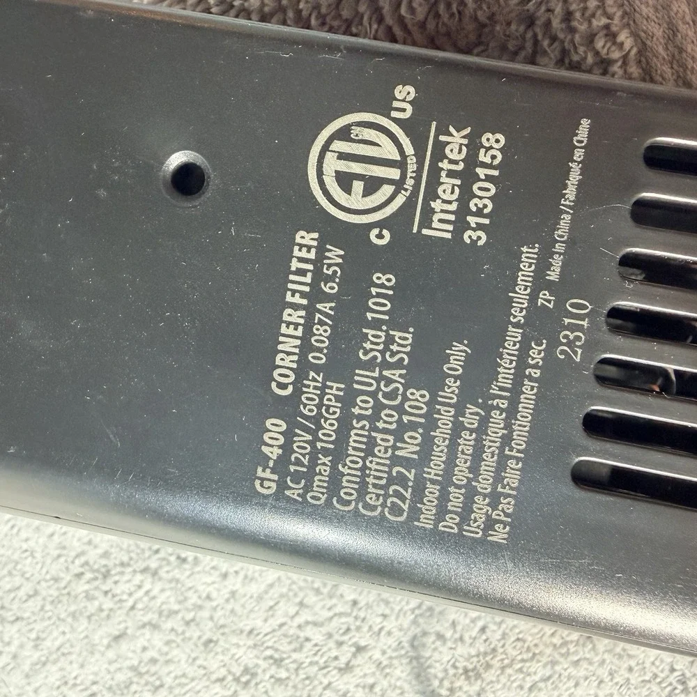 Aquasyncro GF-400 Corner Filter, Fish Filter, Ac 120v